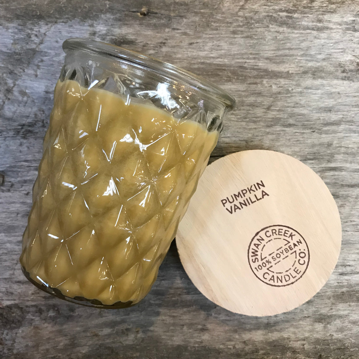 pumpkin Vanilla - Vintage Glass Jar Candle