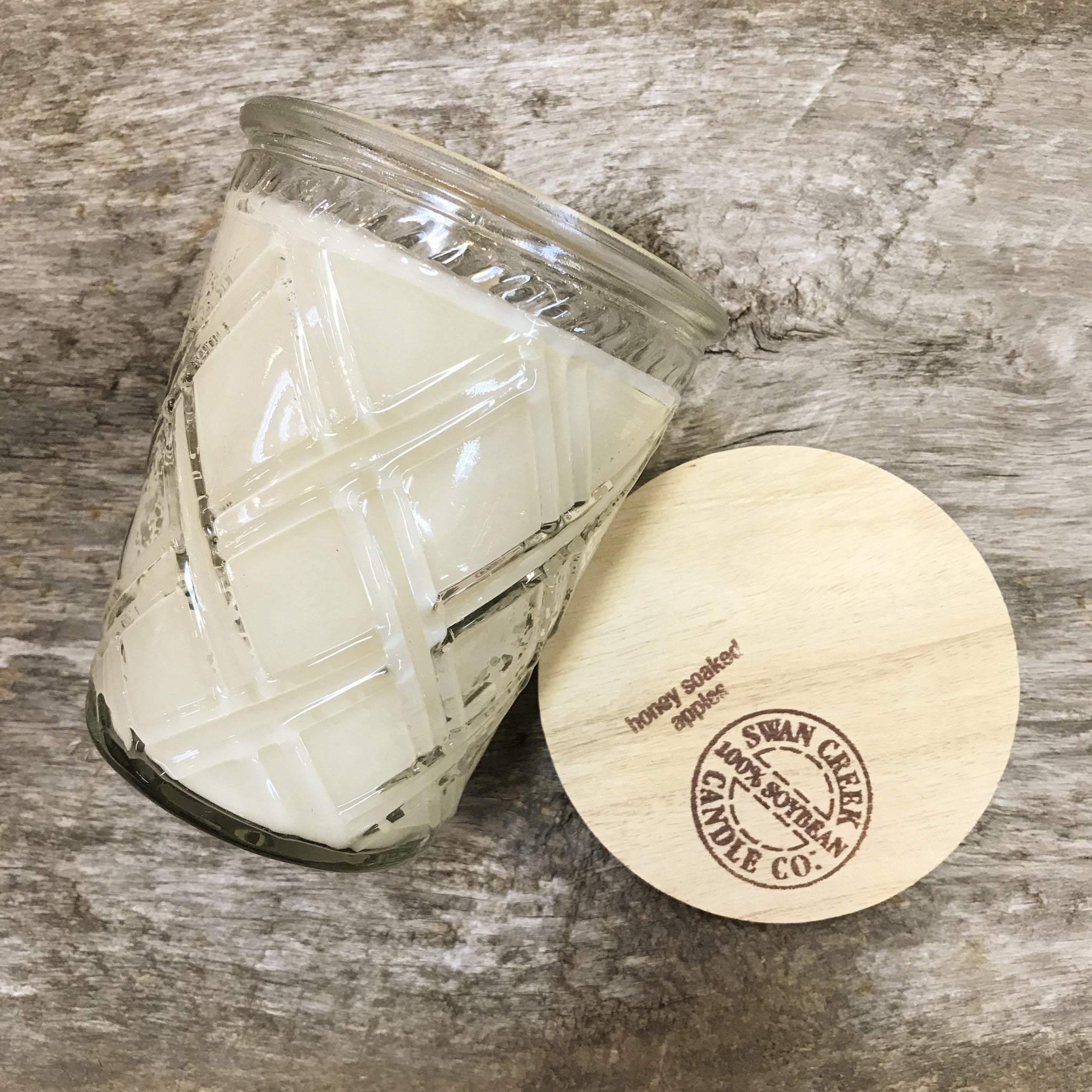 Honey Soaked Apples  - Vintage Glass Jar Candle